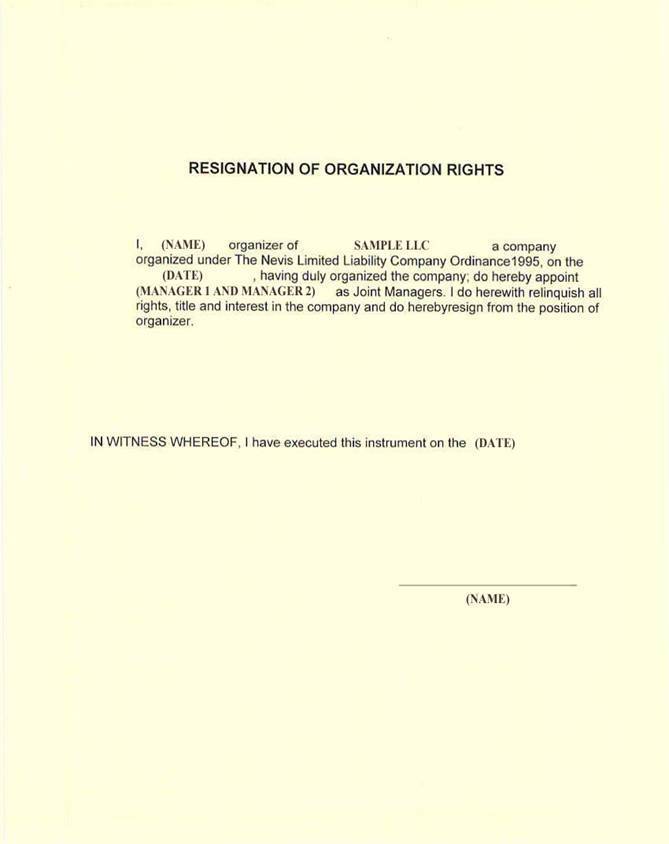 Assignment of Organizational Rights